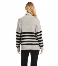 Karen Kane - Sloan Stripe Mockneck Sweater