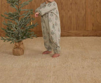 Rylee + Cru Kids' Henley Jumpsuit in trees - kids' item - detail view