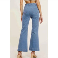 La Miel - High Waist Wide Leg Stretch Denim Jeans