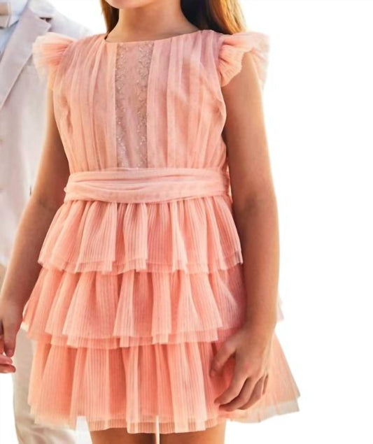 Mayoral - Pleated Tulle Dress