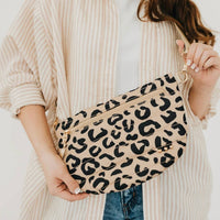 Pretty Simple - Women's Quilted Half Moon Crossbody Bag