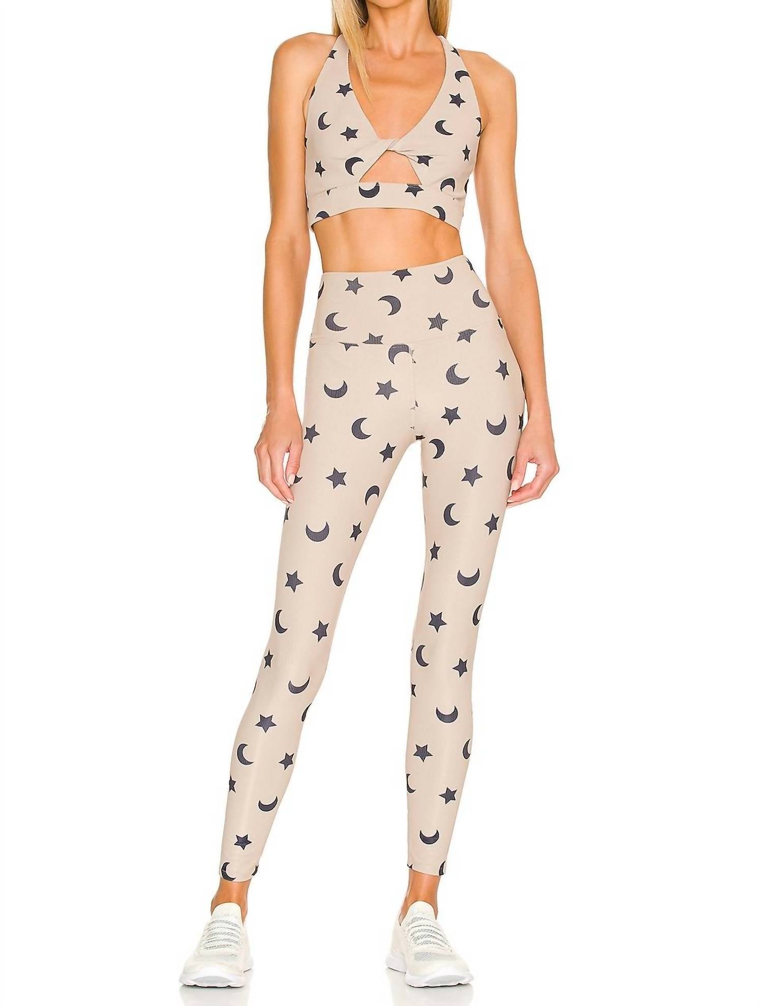 Beach Riot Ayla Legging in taupe moon star - women's pants - view 4