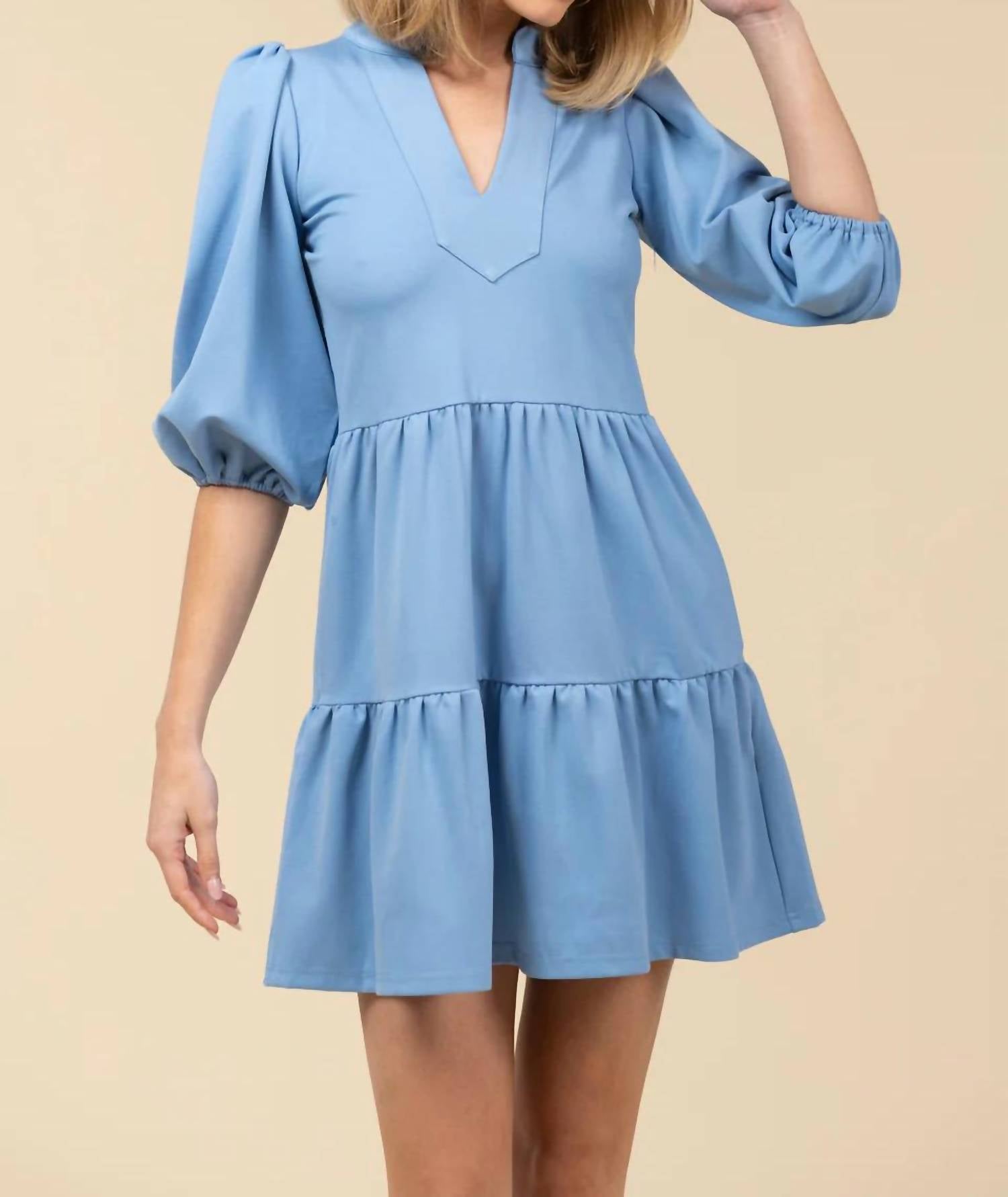SMITH & QUINN Tory Ponte Mini Dress in oxford - women's dress