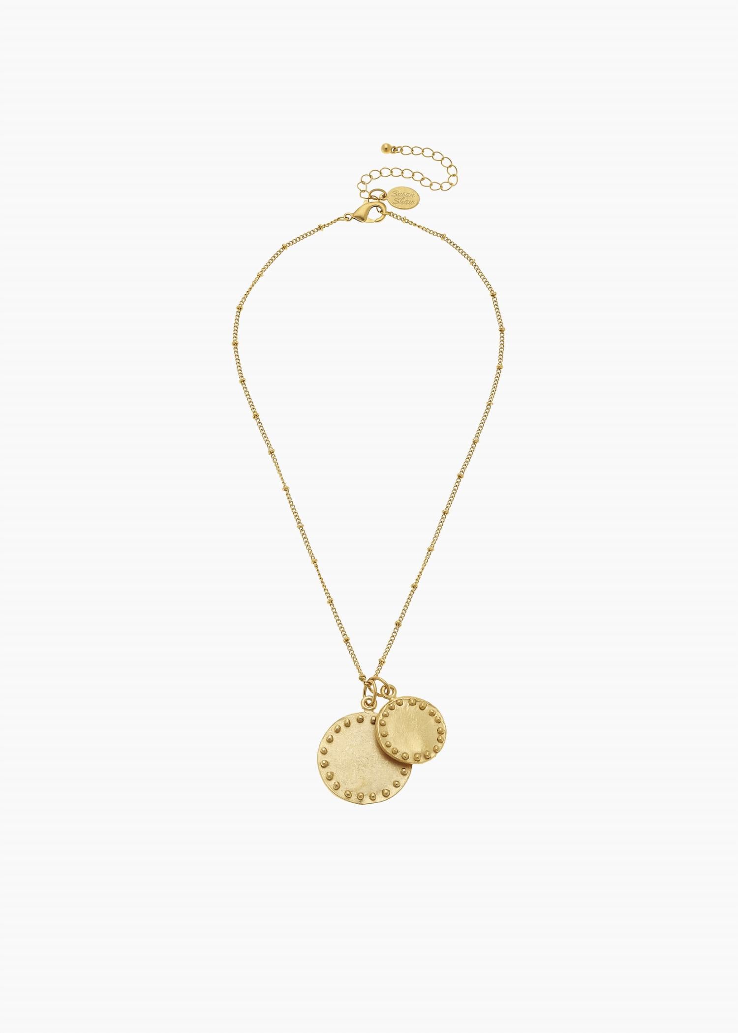 Susan Shaw - Women's Double Circle Chain Necklace