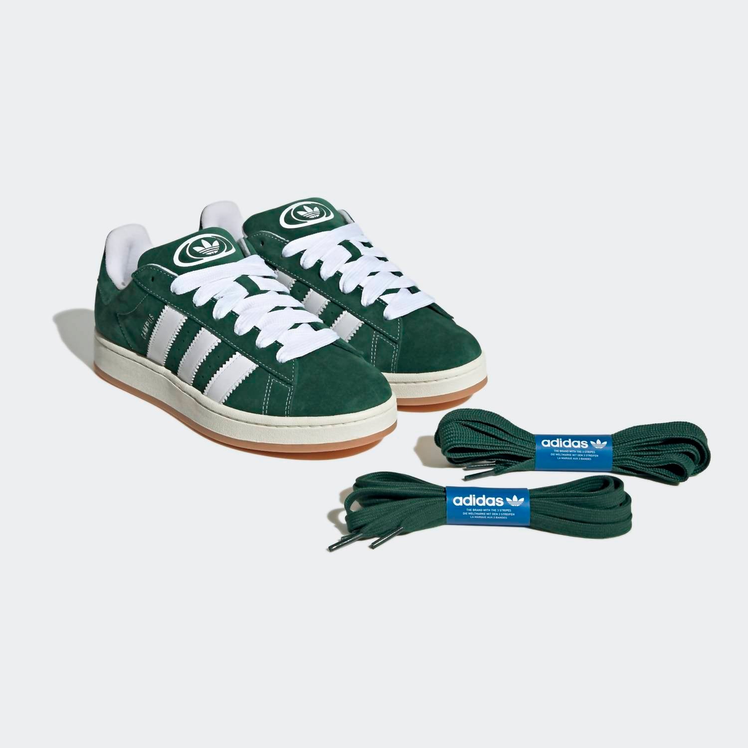 adidas Men’s Originals Campus 00’s Sneakers in dark green cloud white off white - men's sneaker - view 7