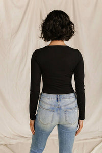 Ampersand Ave - Long Sleeve V Neck Bodysuit