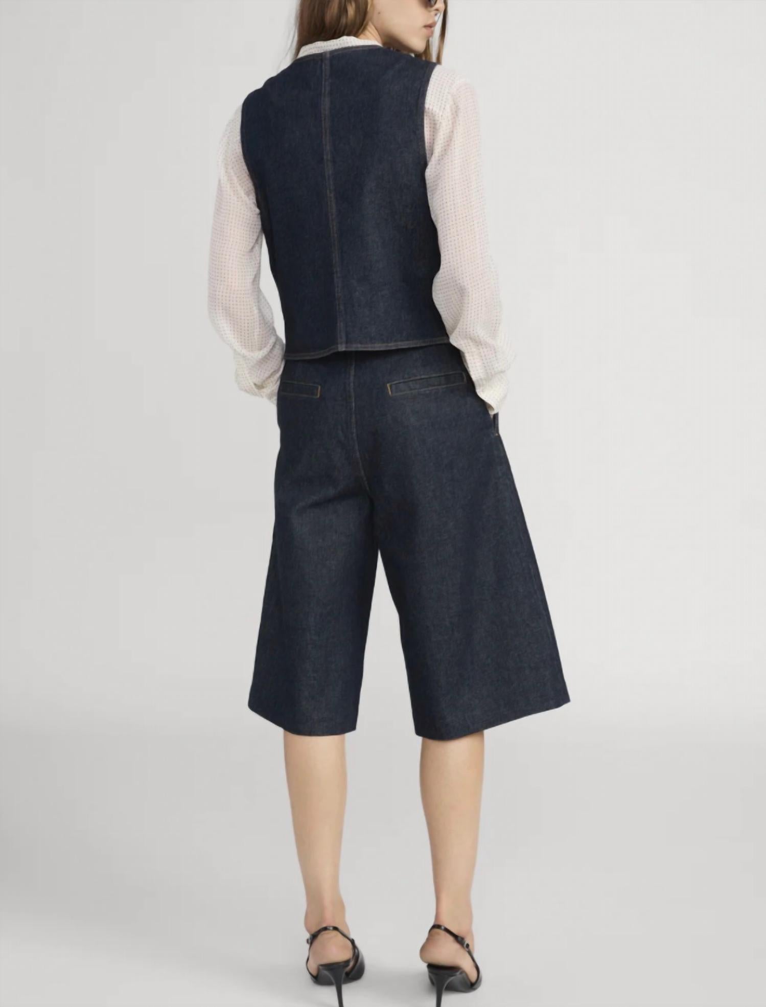 Frame - Denim Button Closure Jacket Vest