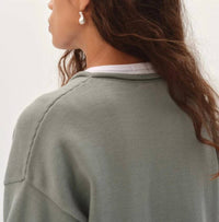 Donni. - Cotton Knit Roll Cardigan