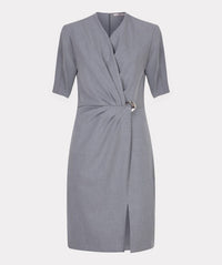 Esqualo - Buckle Short Sleeve Dress