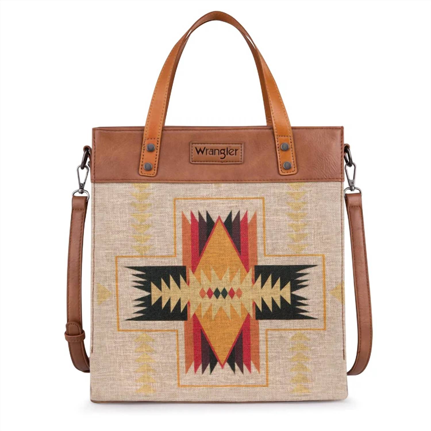 Wrangler - Women's Canvas Crossbody Tote Bag