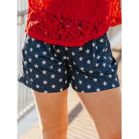Southern Grace - Star Print Pocket Stretch Shorts