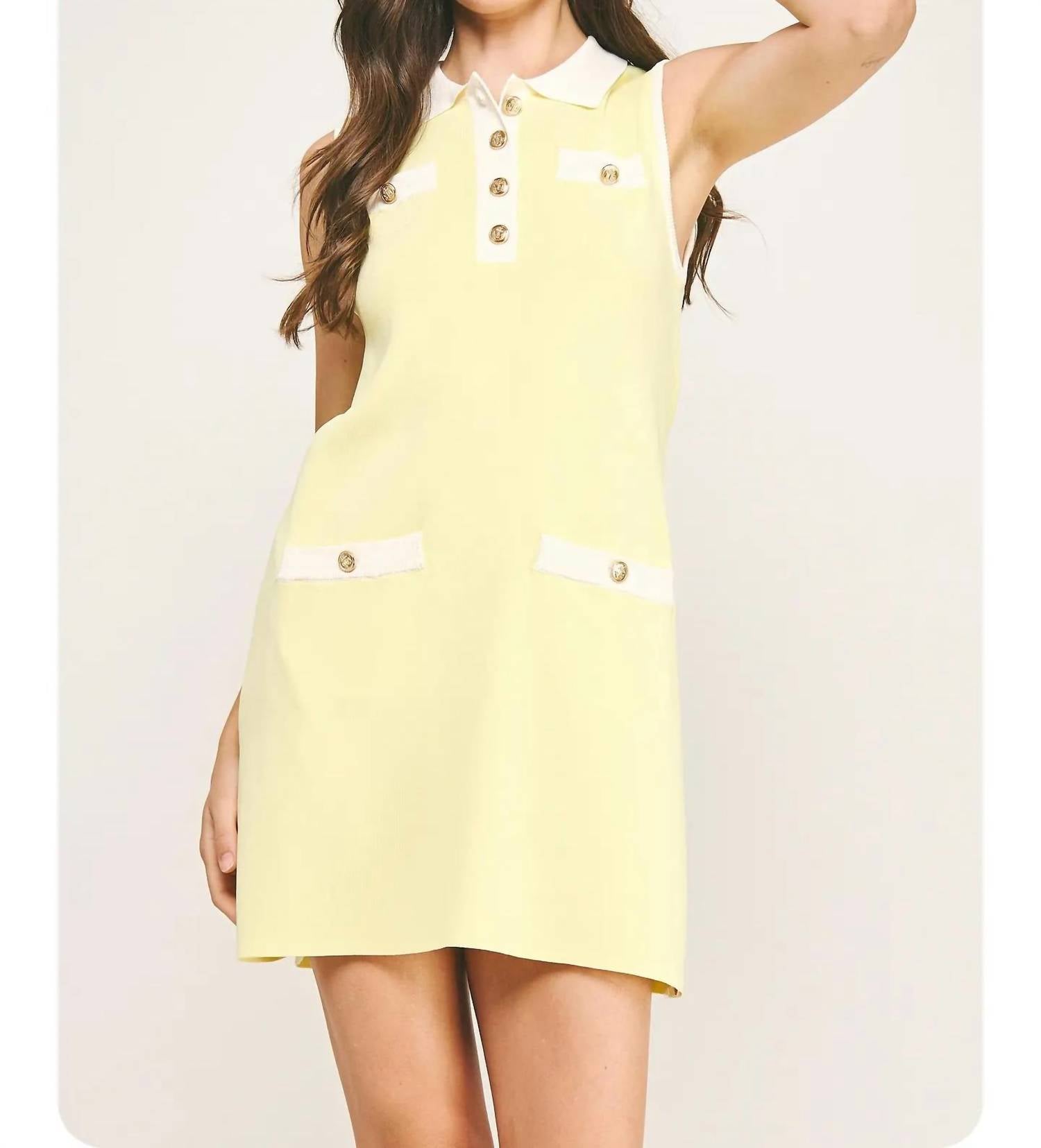 Strut & Bolt - Women's Collared Color Block Polo Dress