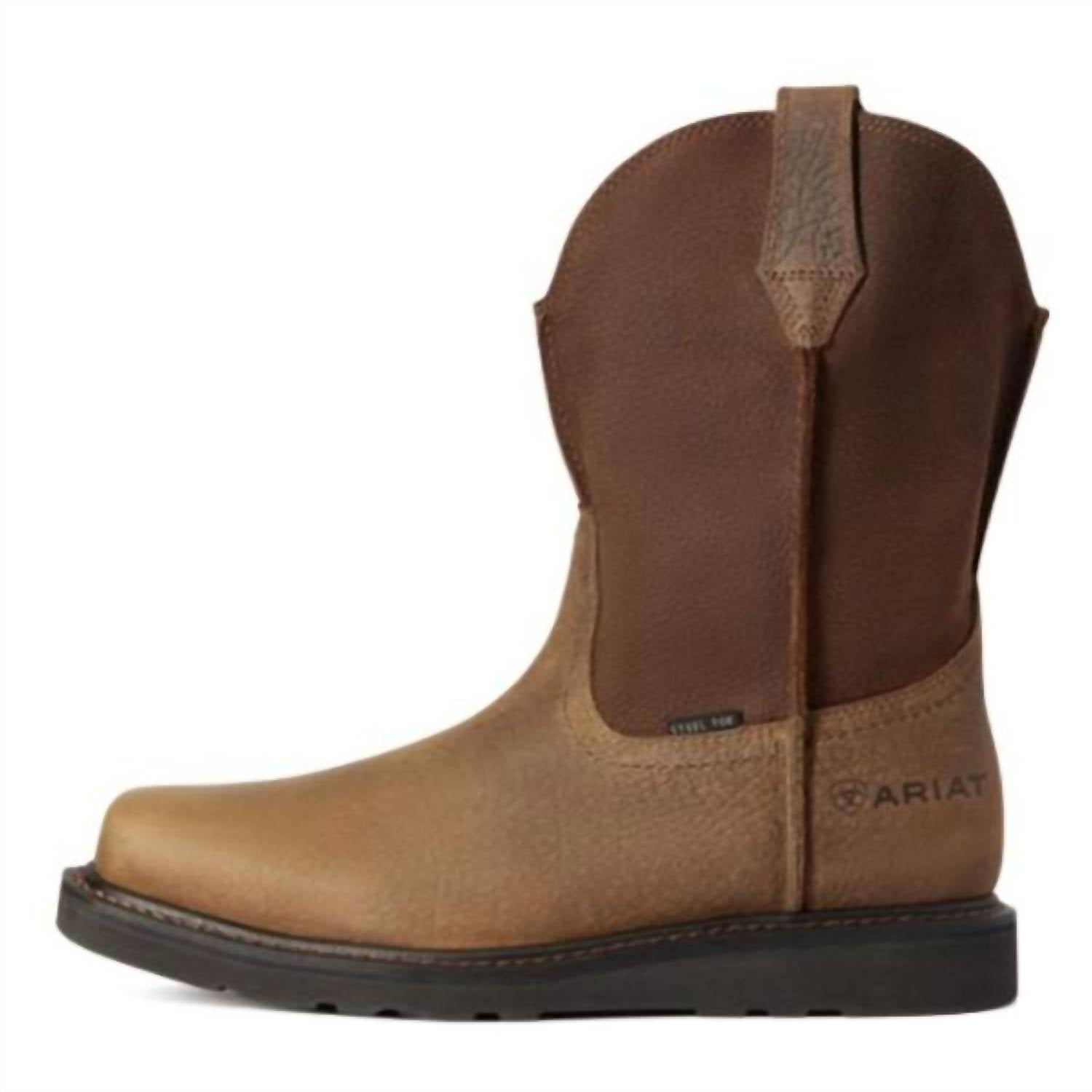 ARIAT Men Rambler Wedge Steel Toe Work Boot in earth brown - men's boots - alternate view