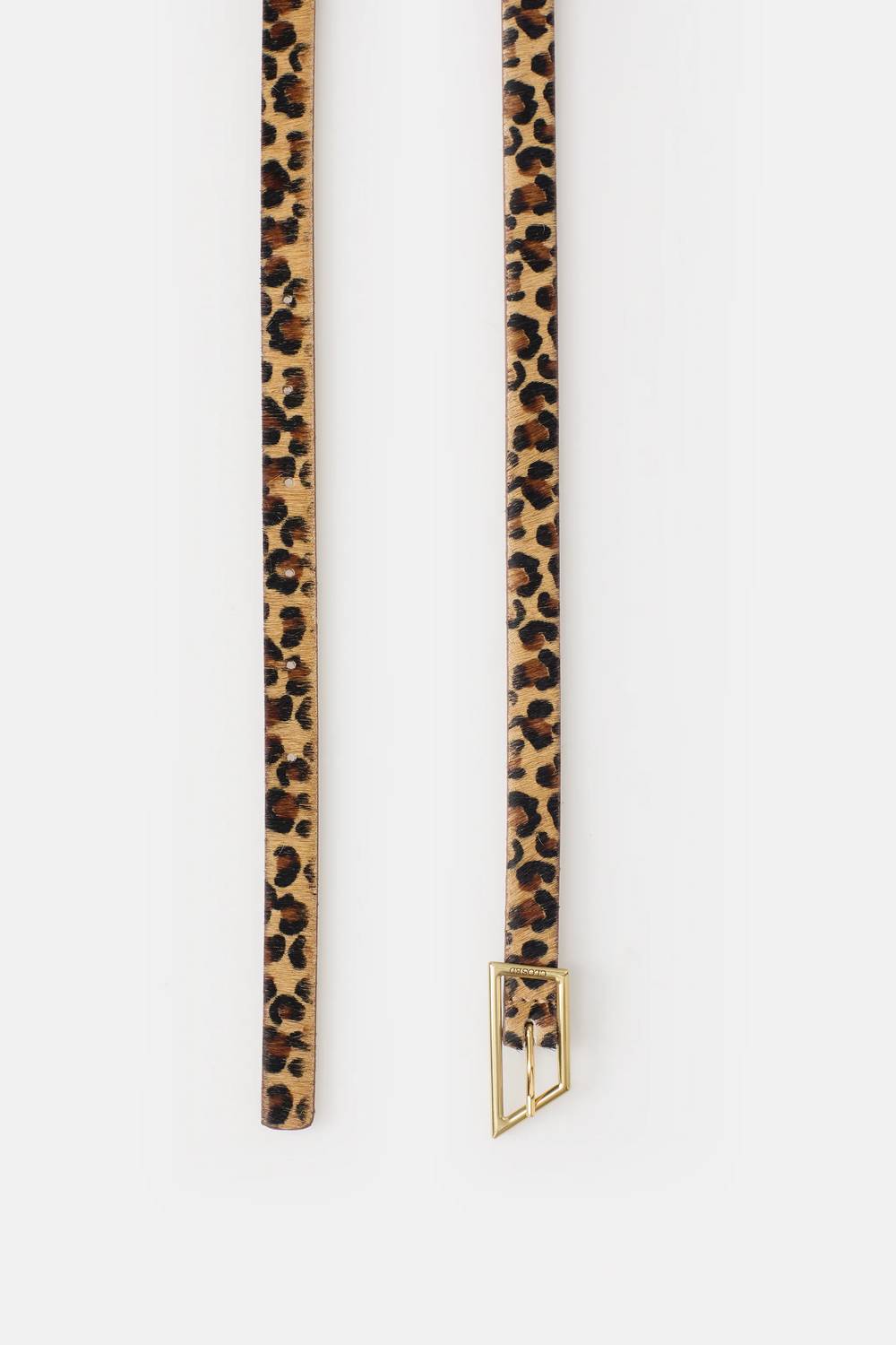 Closed - Women's Leather Belt With Leopard Print