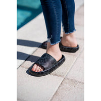 Julia Rose - Women's Leopard Slides