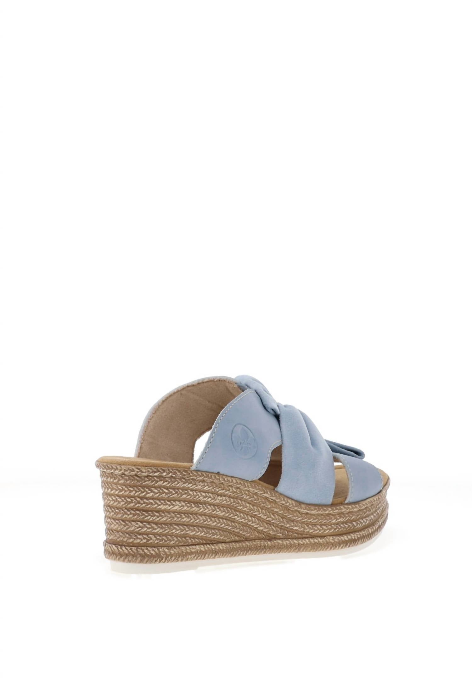 Rieker - Womens Bow Wedge Mule Sandals