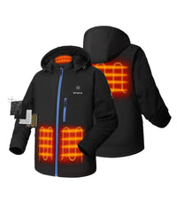 Ororo Men’s Classic Heated Jacket 2.0 in black blue - men's jacket - view 8