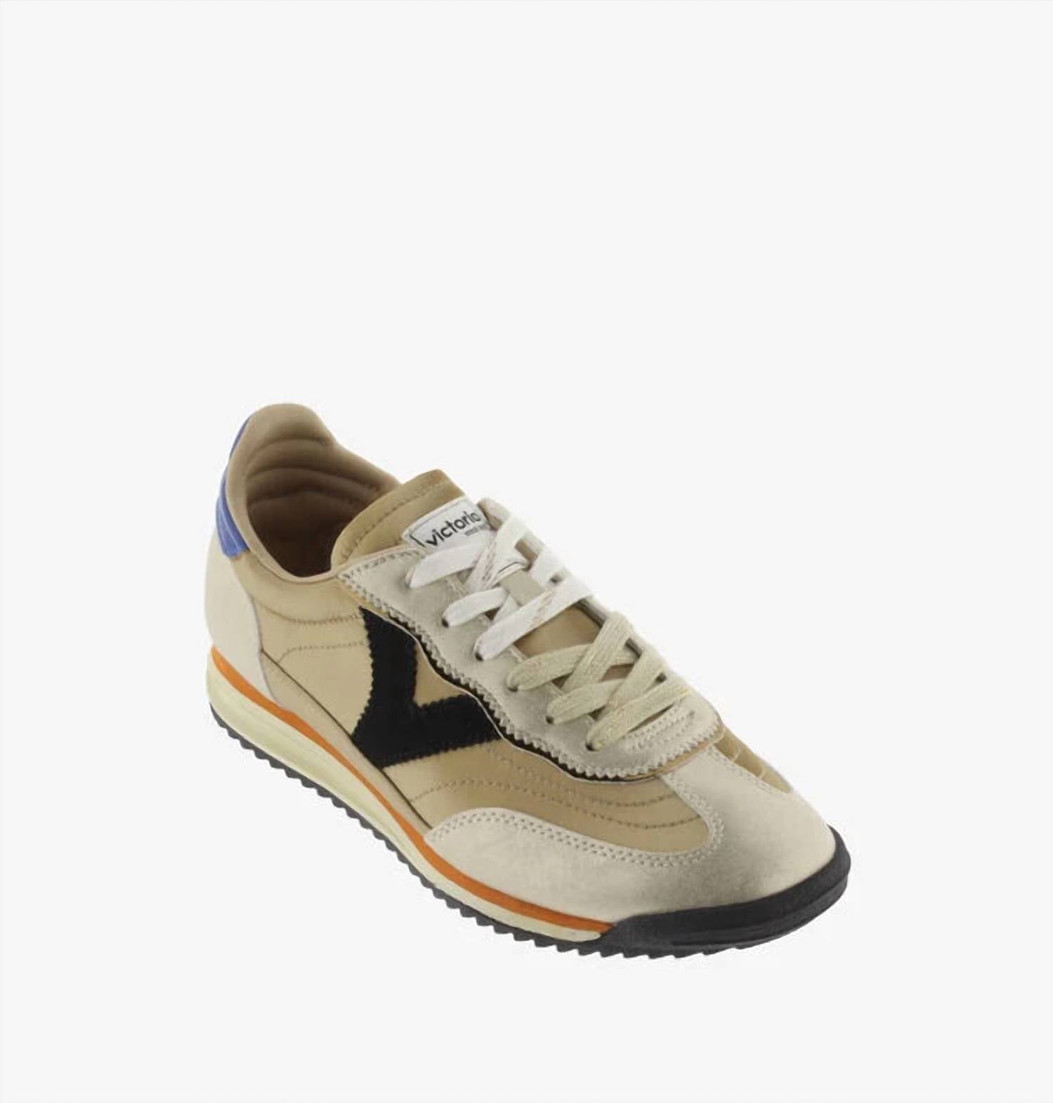 Victoria - Women's Retro Gold Metal Trainer Shoes