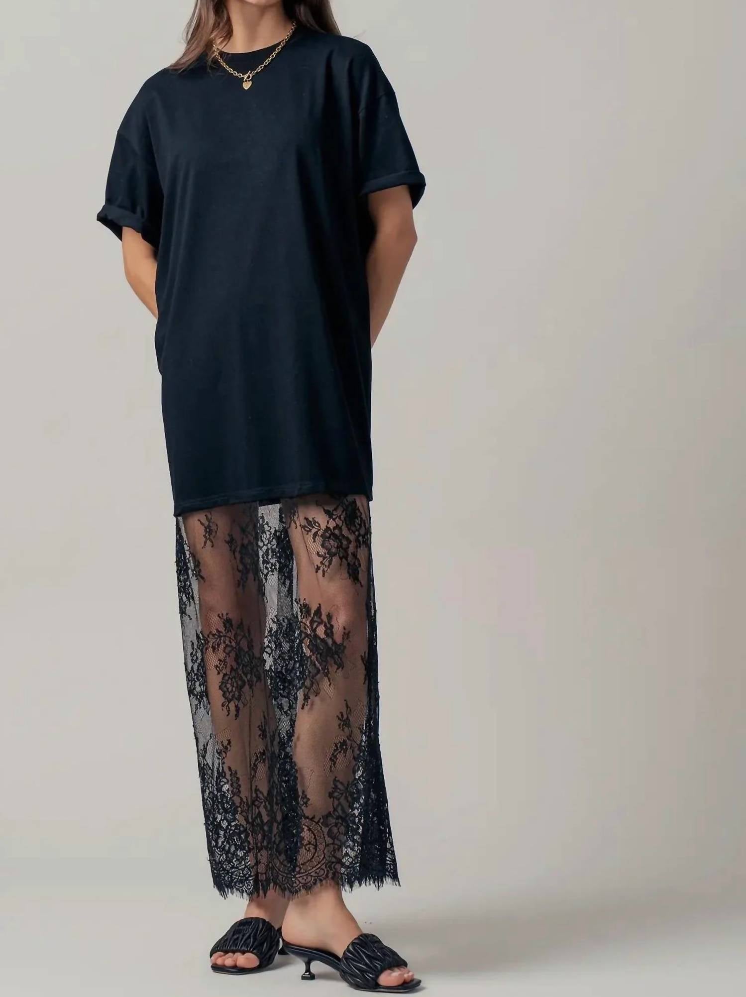Sunday - Jessie Lace T-shirt Dress