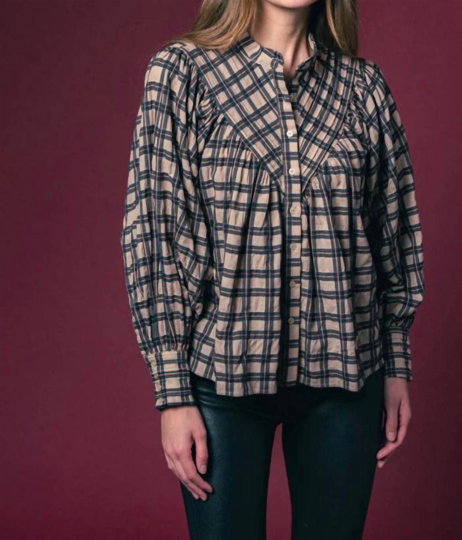 The Shirt - Plaid Shiv Ruffled Shirt