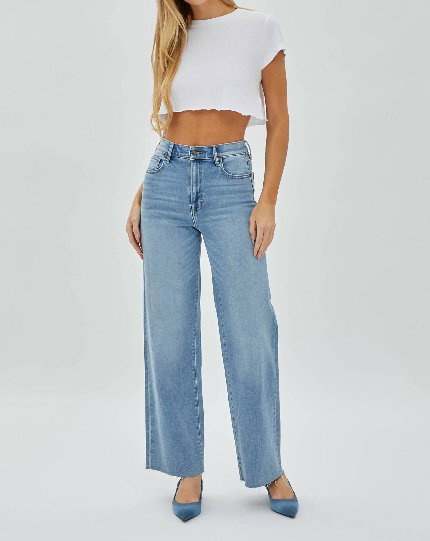 Hidden - Clean Stretch Dad Jean