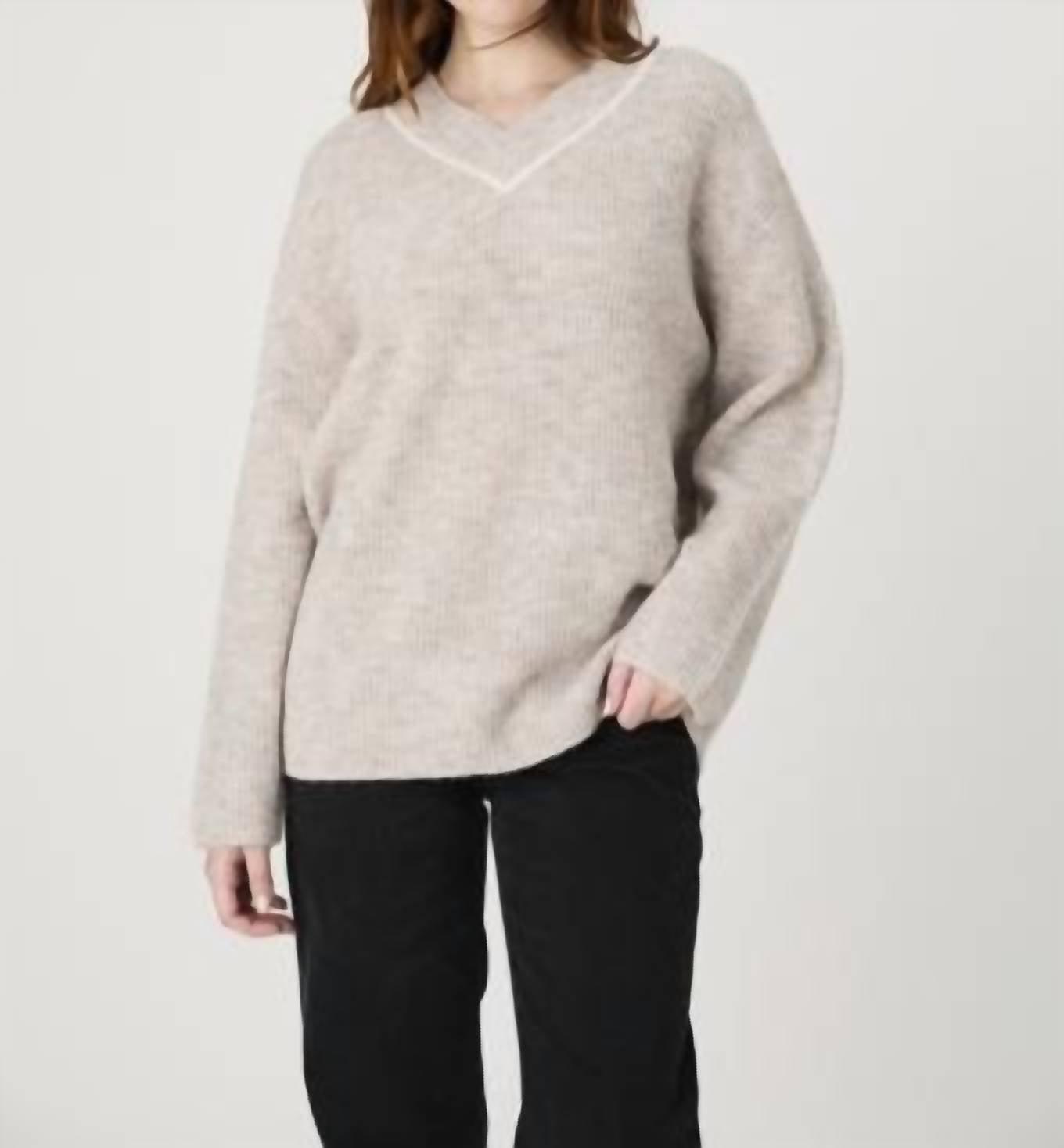 French Connection - Kezia Vertical V Neck Jumper