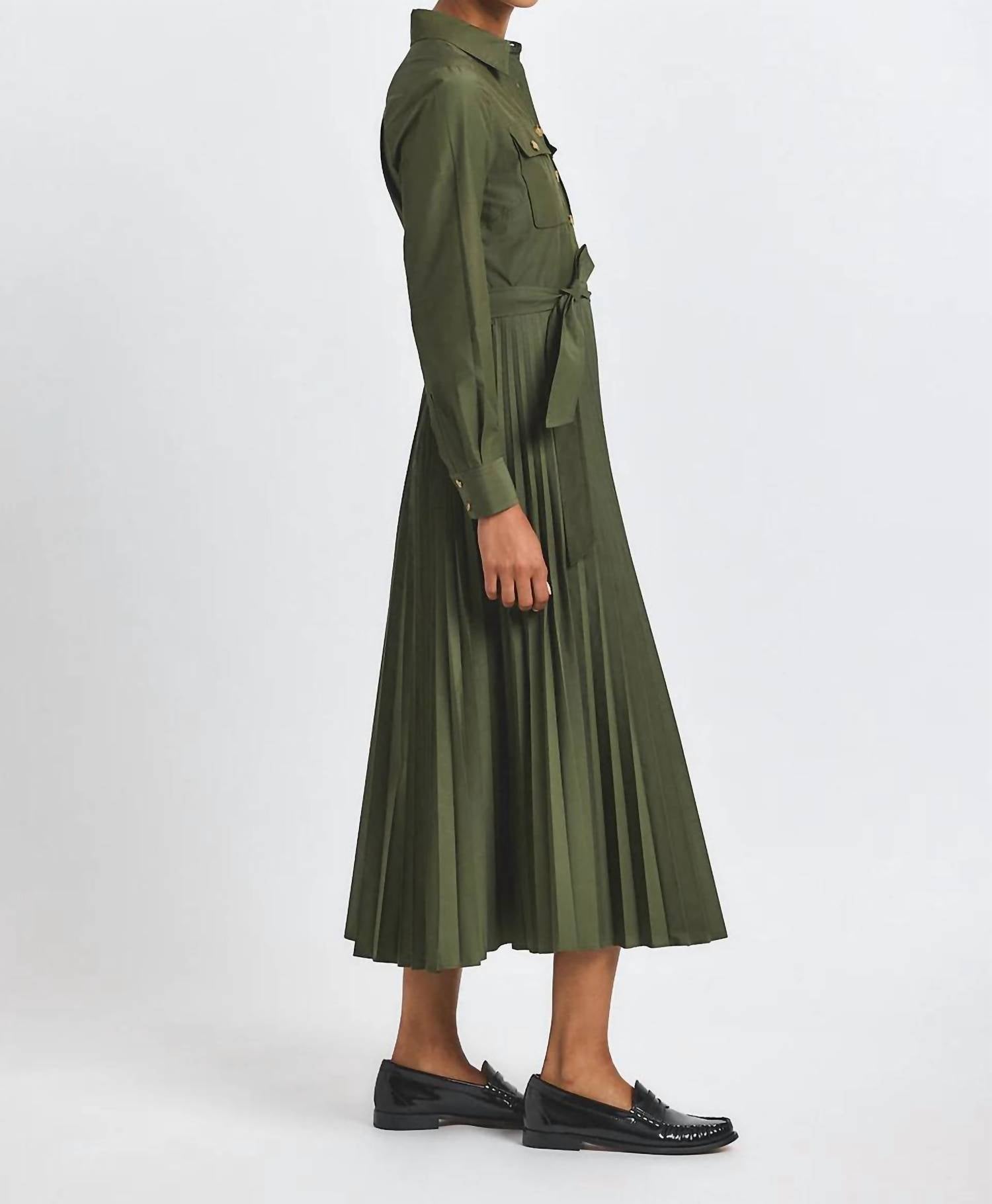 Derek Lam 10 Crosby - Women's Kenza Pleated Shirt Dress