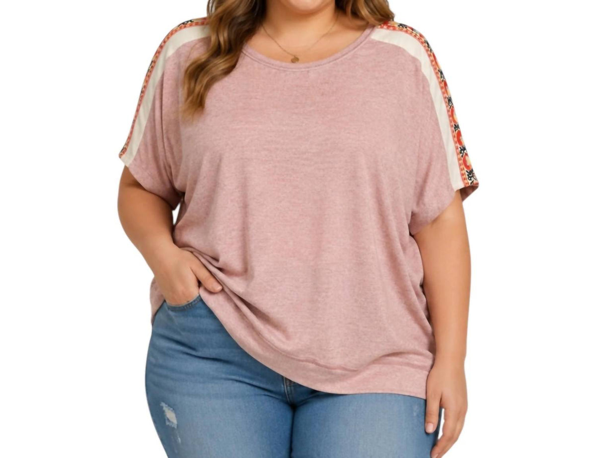 Heyson - Slub Knit Dolman Top - Plus