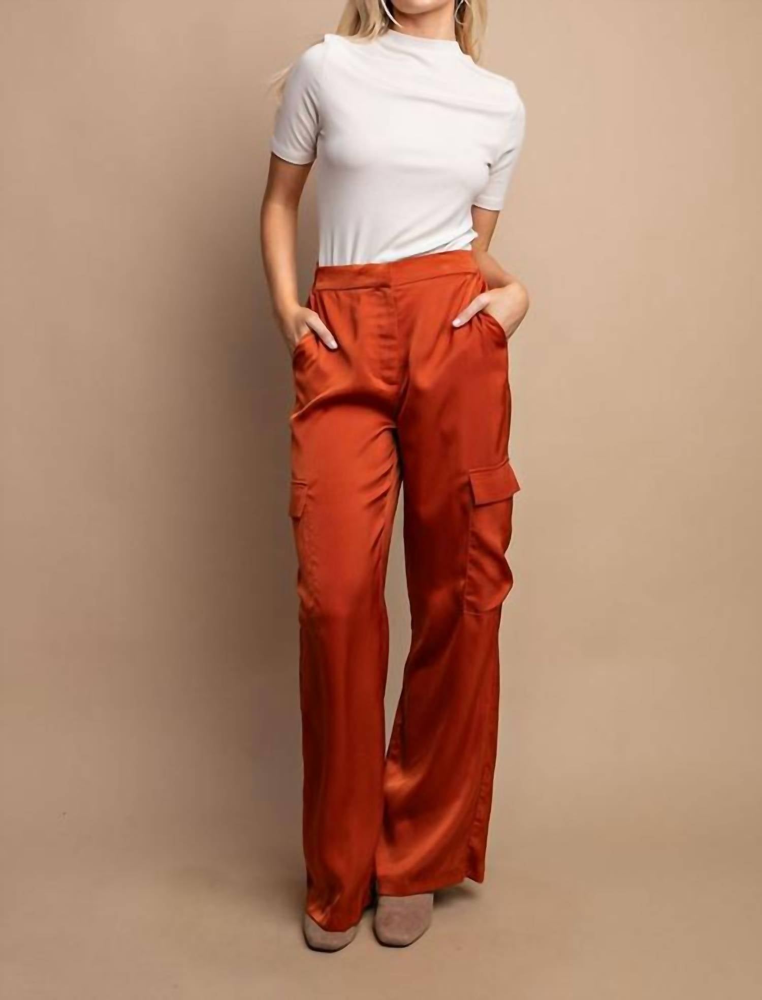 Gigio - Satin Cargo Pants