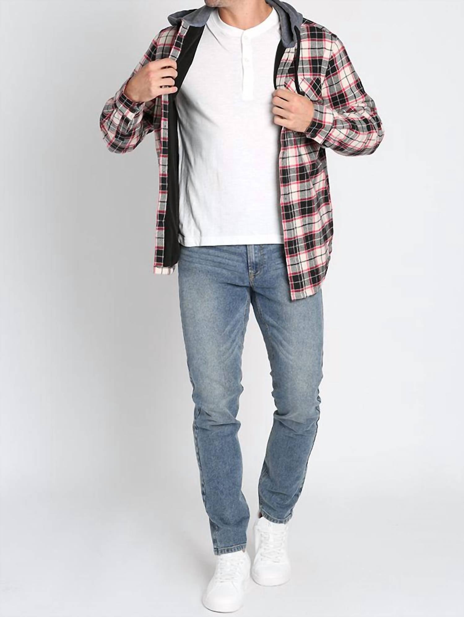 Jachs New York - Flannel Hooded Shirt Jacket