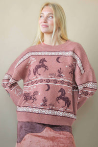 Very J - Western Express Knit Sweater