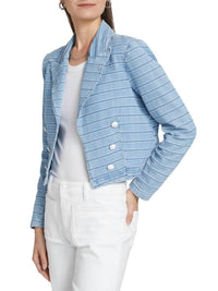 L'Agence - Dolly Striped Cropped Blazer