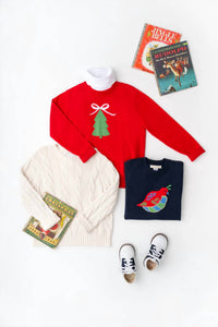 The Beaufort Bonnet Company - Girl's Isabelle Intarsia Sweater