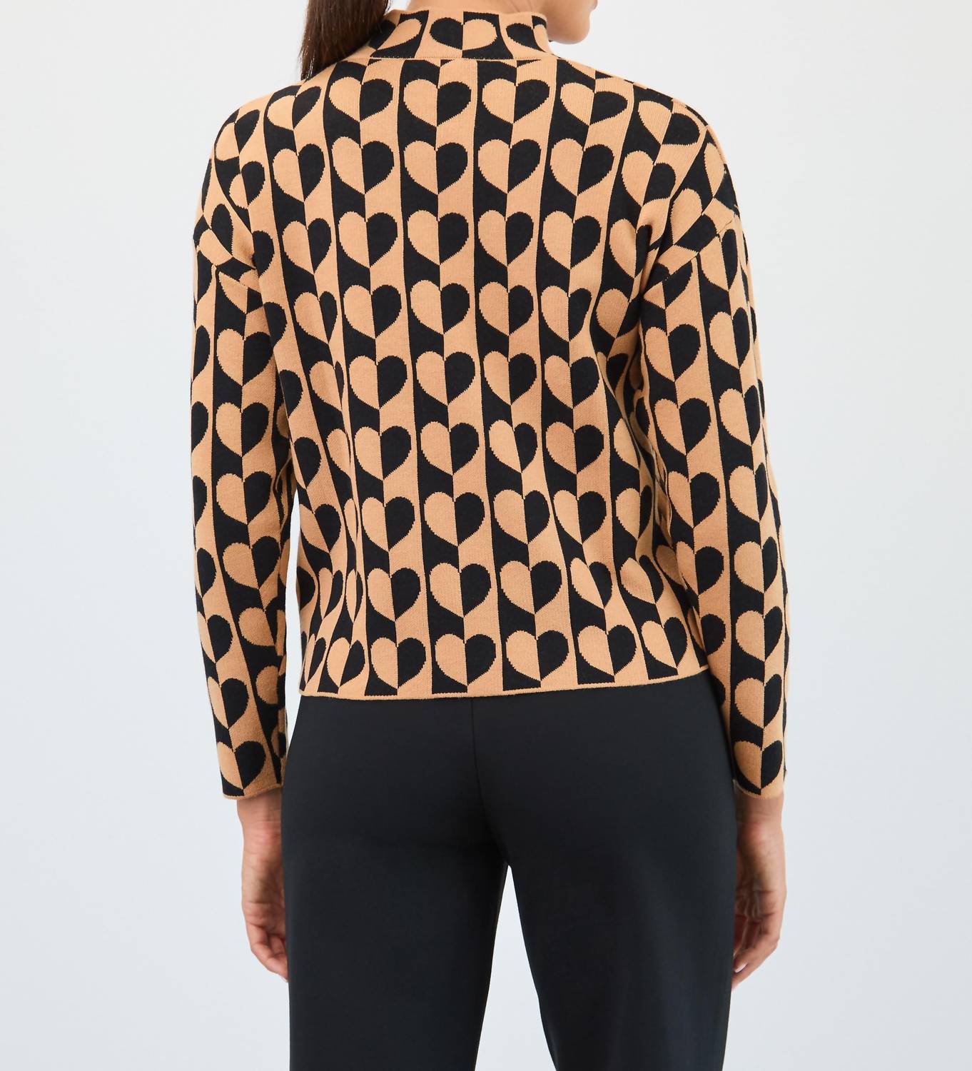 Fdj - Mock Neck Jacquard Sweater