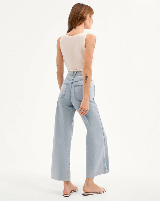 Veronica Beard - Taylor Cropped High Rise Wide Leg Jean