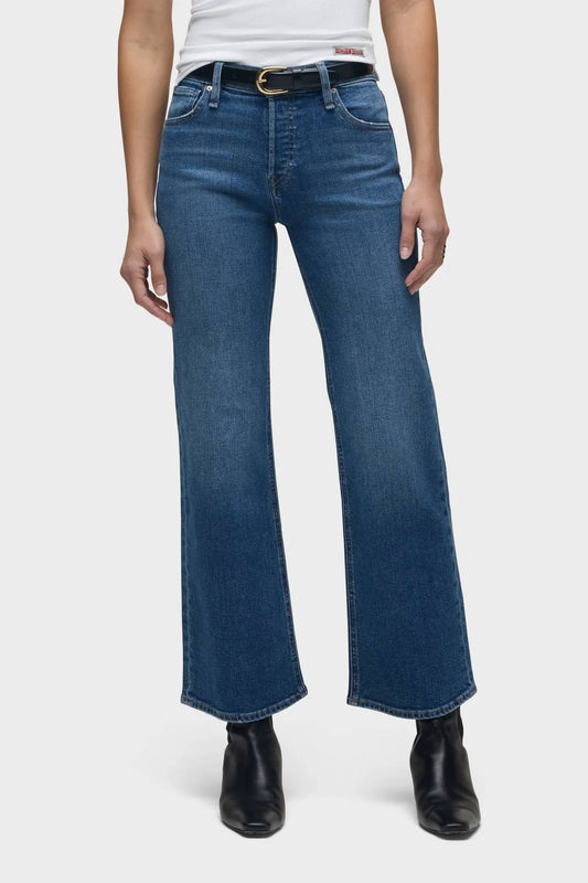 Hudson - Rosie High-rise Wide Leg Ankle Jeans