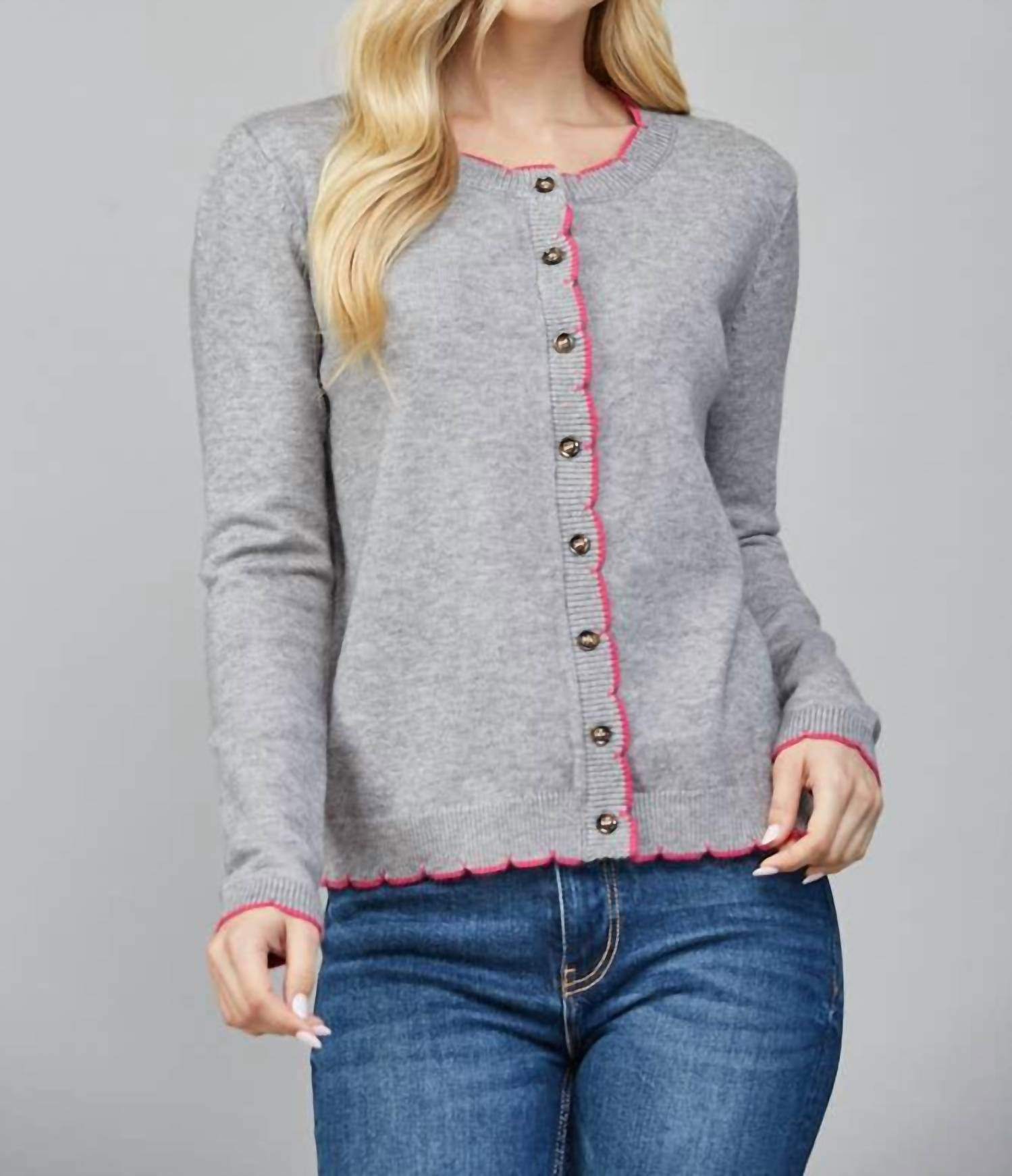 Fate - Swift Contrast Edge Cardigan