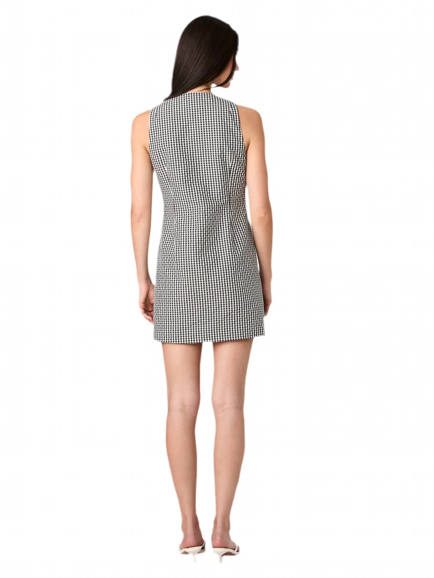 French Connection - Gingham Button Down Mini Dress