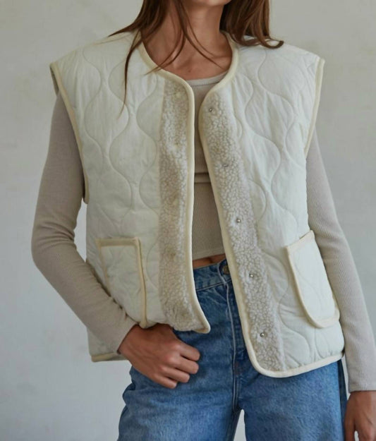 By Together - Quinn Quilted Fleece Vest