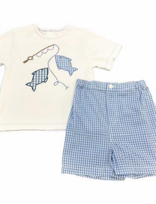 Petit Ami Zubels - Kid's Short Set, Let's Fish!