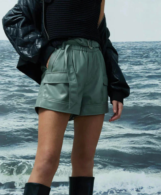 Melissa Nepton - Parker Faux Leather Shorts