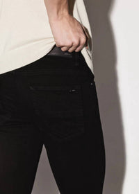 Amiri Men's Broken Jeans in aged black - men's jeans - detail view