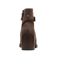Clarks Women's Clarkwell Hall Ankle Boot in taupe nubuck - women's shoe - view 5