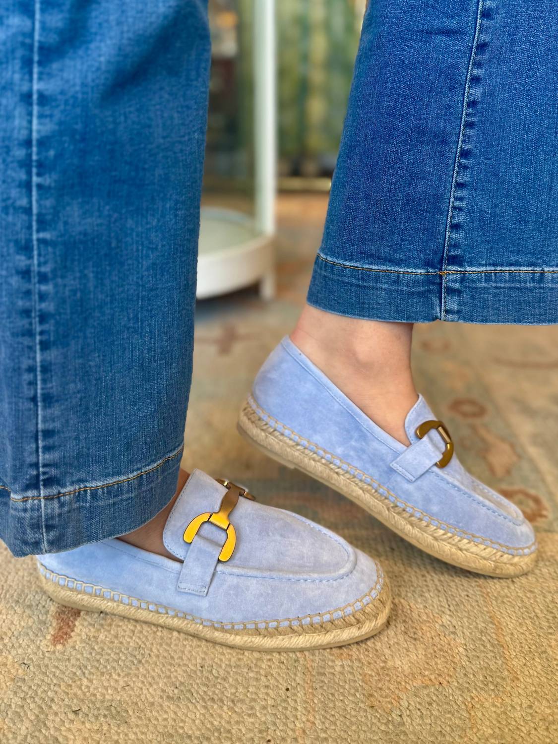 Bibi Lou - Women Kid Suede Loafers