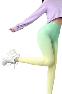 Rockstar Peach - Ode to Ombre Sculpting Leggings