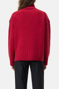 CLOSED Pure Wool Jumper Sweater in chili pepper red - women's sweater - view 5