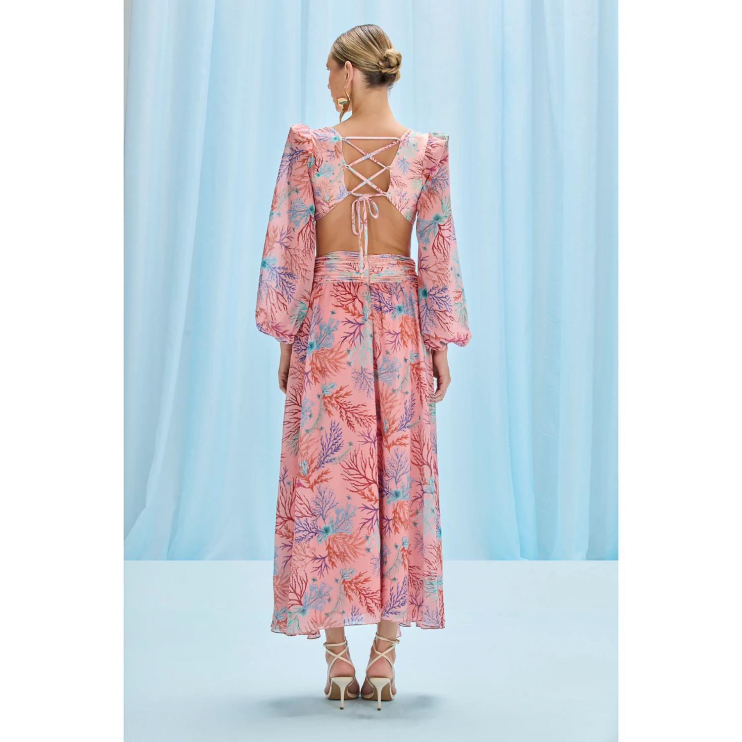 Patbo - Seaweed Long Sleeve Beach Dress