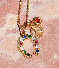Farrah B Jewelry - Women's Charm Cluster Necklace