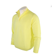 St. Croix - Men's Open Mock Micro Box Weave Sweater