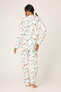 Pj Salvage - Sleigh All Day 3-piece Flannel Pajama Set